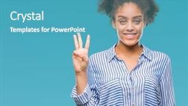  Presentation with sun rising over north america - Slides having third eye - young afro american woman background and a  colored foreground