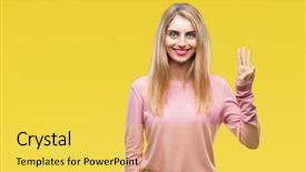  Presentation with arabian woman wearing hijab muslim - Amazing slides having third eye - young beautiful blonde woman wearing backdrop and a  colored foreground