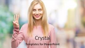  Presentation with abstract beautiful black pink glitter - PPT theme enhanced with third eye - young beautiful blonde woman wearing background and a  colored foreground