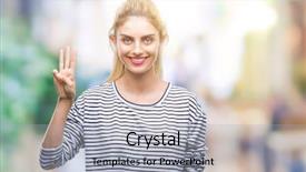  Presentation with arabian woman wearing hijab muslim - Cool new PPT theme with third eye - young beautiful blonde woman wearing backdrop and a  colored foreground