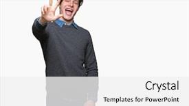  Presentation with elegant man in glasses optics - Slide deck with third eye - young handsome elegant man background and a  colored foreground