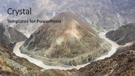  Presentation with third world - Colorful presentation theme enhanced with third longest in the world backdrop and a light gray colored foreground