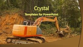  Presentation with tropical rainforest - Slides consisting of third world country - deforestation borneo tropical rainforest is background and a tawny brown colored foreground