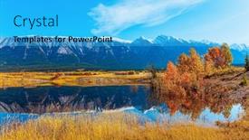  Presentation with dam construction - Presentation with this-abraham-lake-with-blue background and a cyan colored foreground