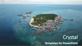  Presentation with sea weather - PPT layouts having this are endangered by climate background and a ocean colored foreground