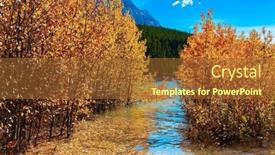  Presentation with dam construction - Presentation enhanced with this-artificial-abraham-lake background and a red colored foreground