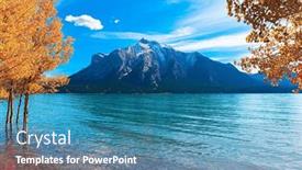  Presentation with dam construction - Slides having this-artificial-lake-was-formed background and a teal colored foreground