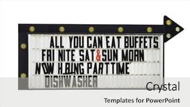  Presentation with retro - Presentation theme consisting of this blank retro road side background and a light gray colored foreground