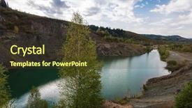  Presentation with copper mine - PPT layouts with this is a former copper background and a tawny brown colored foreground