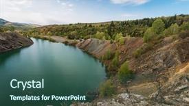  Presentation with copper mine - Amazing slides having this is a former copper backdrop and a ocean colored foreground