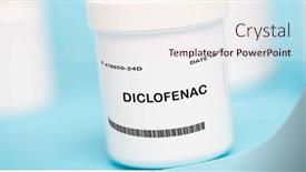  Presentation with topical gel drug - Slides enhanced with this-is-a-nonsteroidal-anti background and a sky blue colored foreground