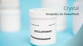  Presentation with topical gel drug - PPT layouts having this-is-a-nonsteroidal-anti background and a light blue colored foreground