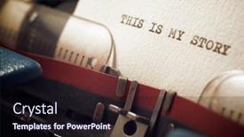  Presentation with story - PPT theme with this-is-my-story-phrase background and a  colored foreground