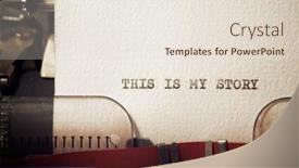  Presentation with story - Audience pleasing PPT theme consisting of this-is-my-story-phrase backdrop and a  colored foreground