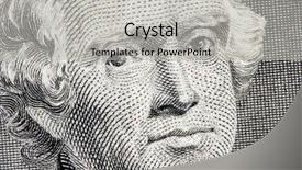  Presentation with thomas jefferson - Colorful theme enhanced with thomas jefferson close up backdrop and a light gray colored foreground