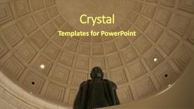  Presentation with thomas jefferson - Beautiful slide set featuring thomas jefferson statue in memorial backdrop and a  colored foreground