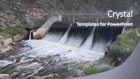  Presentation with gravity - Colorful PPT theme enhanced with river colorado used hydroelectric power backdrop and a gray colored foreground