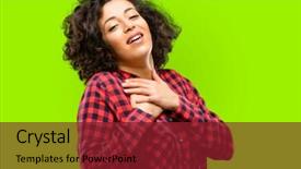  Presentation with sympathy - Beautiful presentation featuring thorax - beautiful arab woman having charming backdrop and a tawny brown colored foreground