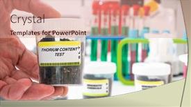  Presentation with chemical plastic - Presentation featuring thorium-thorium-content-in-soil background and a coral colored foreground