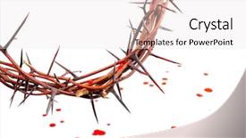  Presentation with crown - Amazing presentation theme having thorns and blood drop backdrop and a white colored foreground