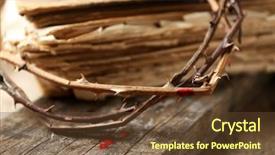  Presentation with crown thorns - Cool new theme with crown of thorns with blood backdrop and a tawny brown colored foreground