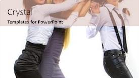  Presentation with pass the batton - Presentation consisting of thou shalt not pass background and a coral colored foreground