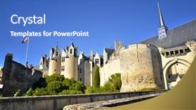  Presentation with city - Cool new presentation theme with thouet has an exceptional backdrop and a teal colored foreground