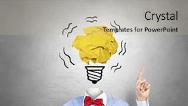  Presentation with search - Presentation having thought leadership - search of good idea background and a mint green colored foreground