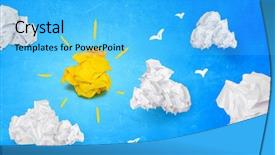  Presentation with search button searching information online - PPT theme featuring thought leadership - search of good idea background and a cyan colored foreground