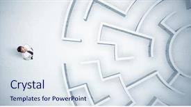  Presentation with 3d man business leader - Colorful PPT layouts enhanced with thought leadership - stressful business man looking backdrop and a  colored foreground