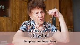  Presentation with critical thinking workshop - Colorful presentation theme enhanced with thought process - old thinking woman backdrop and a  colored foreground