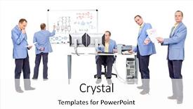  Presentation with logic - Presentation theme enhanced with thought process - researchers proving a theory background and a white colored foreground