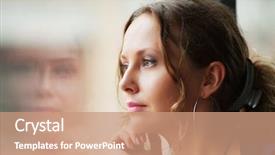  Presentation with woman sad - Amazing theme having thoughtful - sad beautiful woman looking backdrop and a coral colored foreground