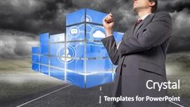  Presentation with pen - Amazing PPT layouts having business concept painted green folder backdrop and a tawny brown colored foreground