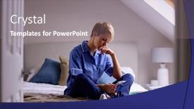  Presentation with nurses - PPT theme having thoughtful-woman-wearing-nurses background and a  colored foreground