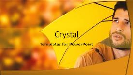  Presentation with maple leaves - Slides having angle view of maple leaves background and a gold colored foreground