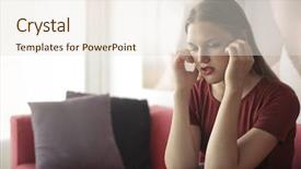  Presentation with thoughts - Cool new slides with delusion - thoughts in her head backdrop and a lemonade colored foreground