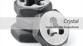  Presentation with thread - Cool new theme with thread cutting dies isolated backdrop and a light gray colored foreground