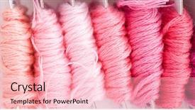  Presentation with thread - Cool new PPT theme with thread pattern backdrop and a lemonade colored foreground