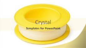  Presentation with thread - Theme having thread-seal-tape-on-yellow background and a yellow colored foreground