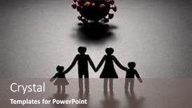  Presentation with covid coronavirus - Slide deck featuring threat-from-the-new-coronavirus background and a gray colored foreground