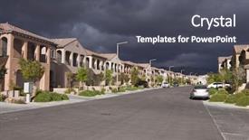  Presentation with nevada desert - PPT layouts with threatening storm approaches a generic background and a dark gray colored foreground
