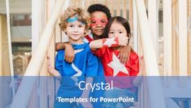  Presentation with play area - Beautiful presentation featuring three-affectionate-little-friends backdrop and a teal colored foreground