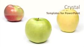  Presentation with inference - Beautiful theme featuring three-apples-show-the-variety backdrop and a cream colored foreground