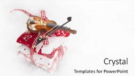  Presentation with bag - Colorful presentation theme enhanced with three-bean-bag-with-ribbon backdrop and a white colored foreground