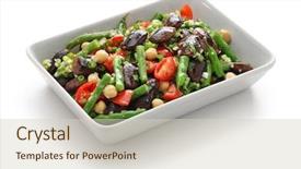  Presentation with runner - Cool new slides with three bean salad scarlet runner backdrop and a soft green colored foreground