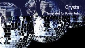  Presentation with 70s - Cool new PPT theme with three big disco balls backdrop and a navy blue colored foreground