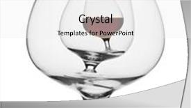  Presentation with brandy - Beautiful theme featuring three brandy glasses isolated on white background backdrop and a white colored foreground