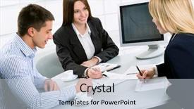  Presentation with working together - PPT layouts with three business colleagues working together background and a lemonade colored foreground