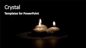  Presentation with candles - PPT layouts featuring three candles in the form background and a  colored foreground